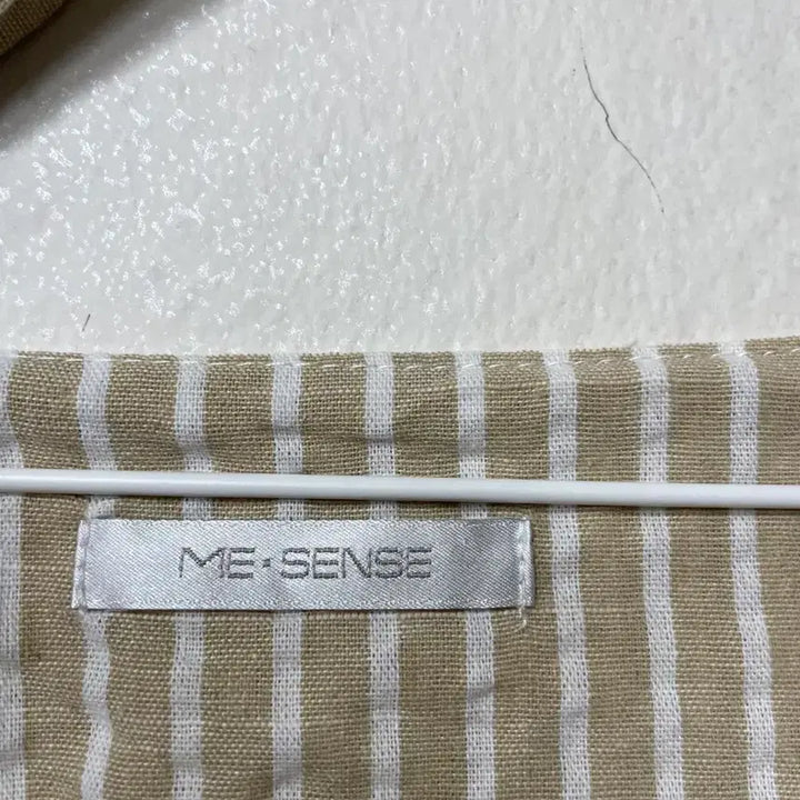 [BUNJANG] Vintage9 Beige Stripe Long Dress / 빈티지구 미센스 베이지 스트라이프 롱 원피스