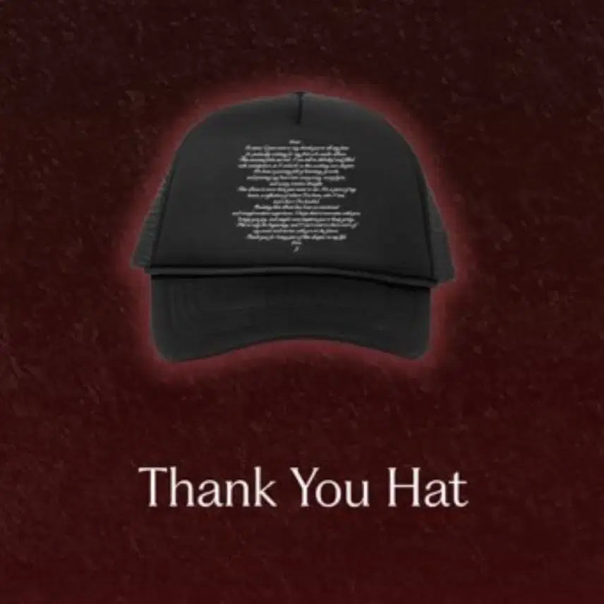 [BUNJANG] Jennie 1st Anniversary Ruby Thank You Hat / 제니 1주년 루비 팝업 땡큐햇 thankyou hat 원가 양도