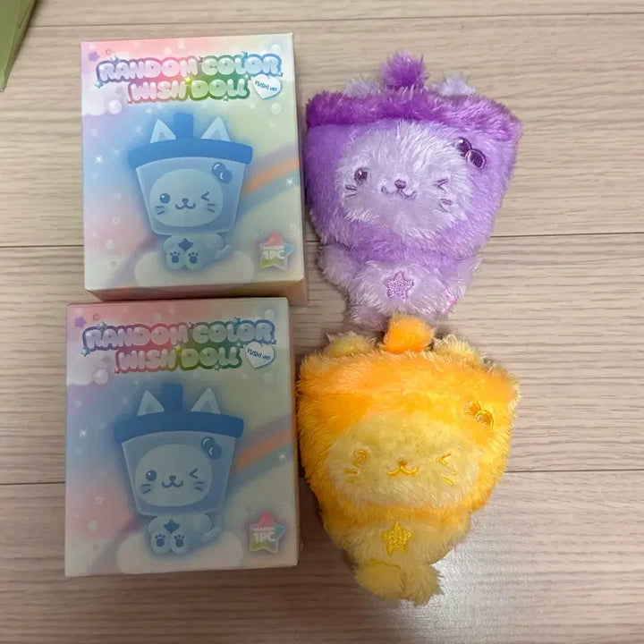 [BUNJANG] Bubble Cat Yellow Purple Sealed Photocard Holder / 버블냥 노랑 보라 미개봉 양도