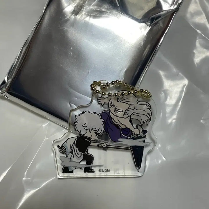 [BUNJANG] Gintama Yoshiwara in Flames Mini Acrylic Keyholder Gintoki and Housen / 은혼 요시와라 대염상 유루스타 미니 아크릴 키홀더 긴토키 호우센