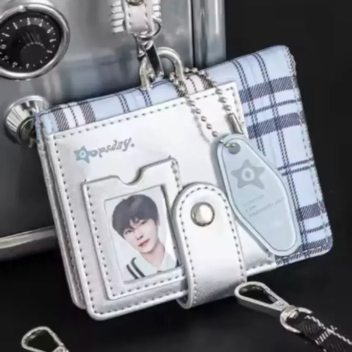[BUNJANG] Silver Card Wallet with Photo Card Holder / 실버 카드 지갑 카드지갑 증사 포카 지갑 이타백