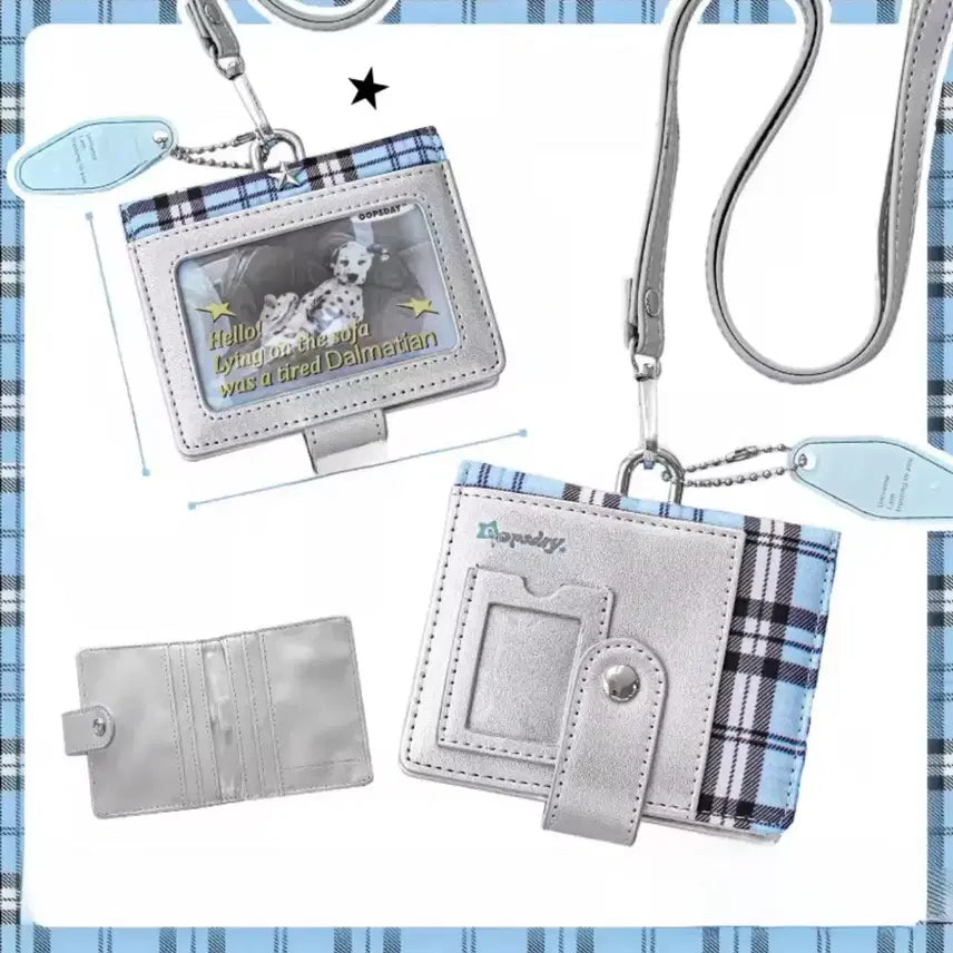 [BUNJANG] Silver Card Wallet with Photo Card Holder / 실버 카드 지갑 카드지갑 증사 포카 지갑 이타백