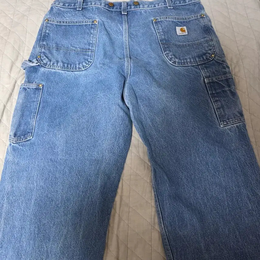 [BUNJANG] Carhartt B07 DNM Denim Pants / [40X30] 빈티지 칼하트 더블니 B07 DNM 데님팬츠 스테인 B14