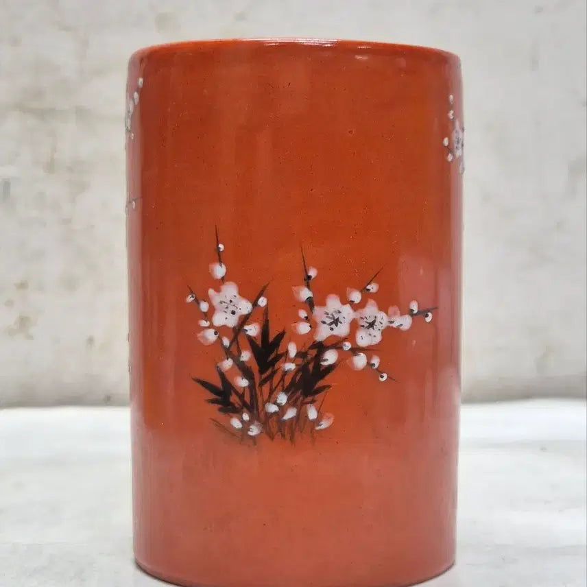 [BUNJANG] Antique Plum Blossom Ceramic Pencil Case / [도자기공주 골동품] 매화문 도자기 필통 (479번) +++
