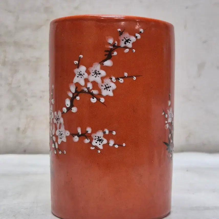 [BUNJANG] Antique Plum Blossom Ceramic Pencil Case / [도자기공주 골동품] 매화문 도자기 필통 (479번) +++