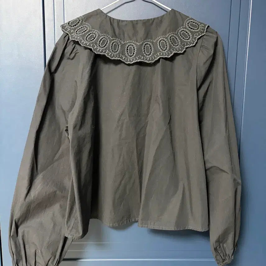 [BUNJANG] ZARA Low Classic Charcoal Blouse / 자라 로우클래식차콜 블라우스