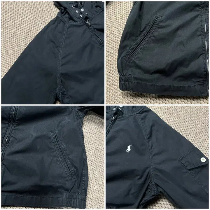 [BUNJANG] Polo Ralph Lauren Cotton Hoodie Jacket Black M / 폴로 랄프로렌 코튼 후드 자켓 블랙 M