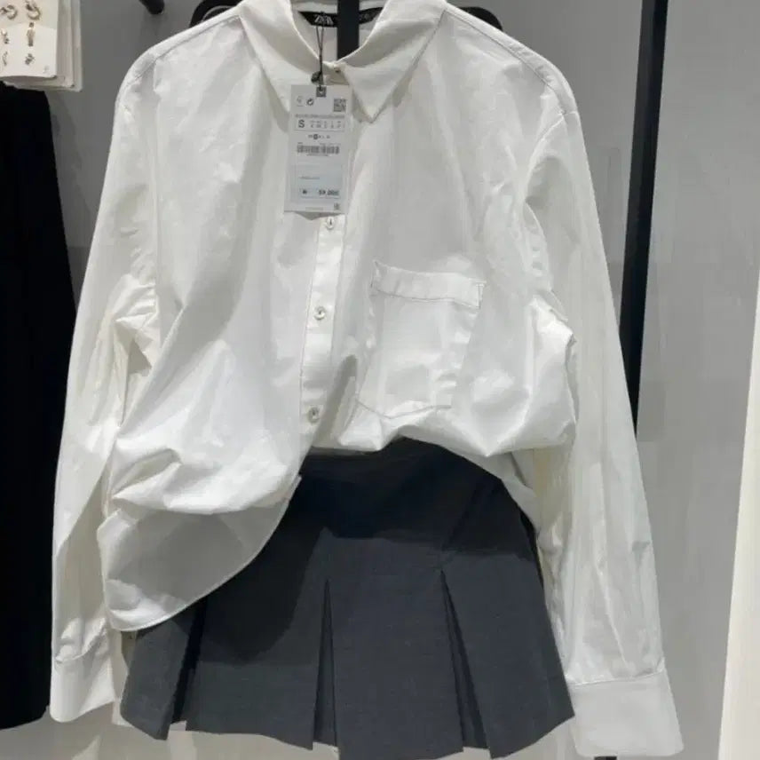 [BUNJANG] ZARA ZW Collection Wool Blend Pleated Mini Skirt / 자라 울 블렌드 플리츠 미니스커트 ZW COLLECTION