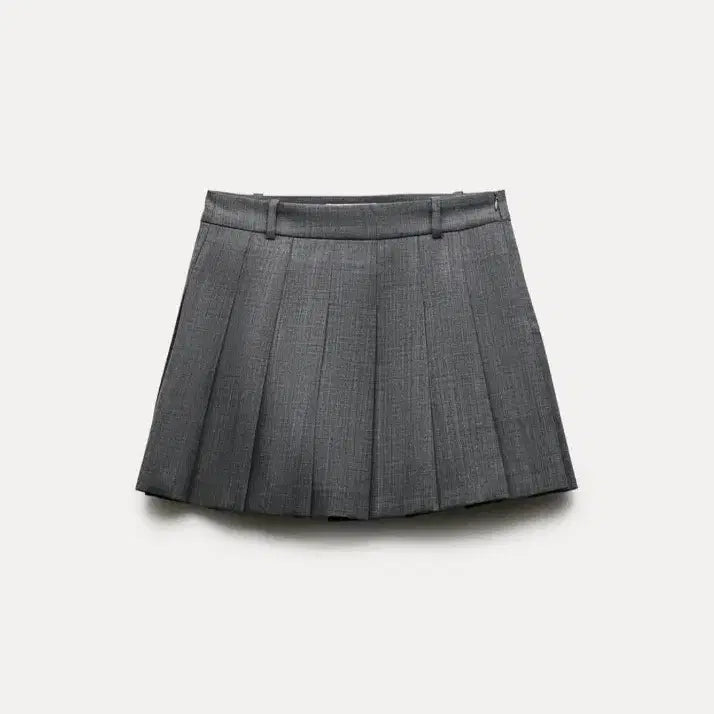 [BUNJANG] ZARA ZW Collection Wool Blend Pleated Mini Skirt / 자라 울 블렌드 플리츠 미니스커트 ZW COLLECTION