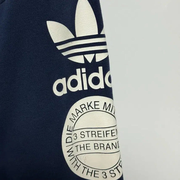 [BUNJANG] Adidas Navy Fleece Sweatshirt 105 / 아디다스 네이비 기모 맨투맨 105