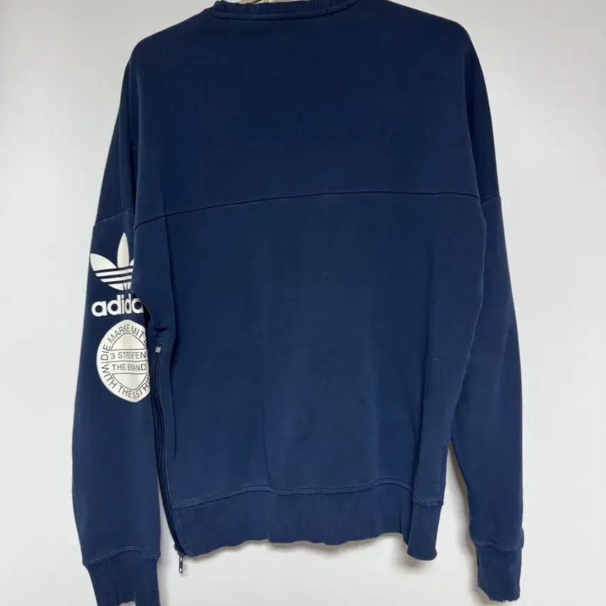 [BUNJANG] Adidas Navy Fleece Sweatshirt 105 / 아디다스 네이비 기모 맨투맨 105
