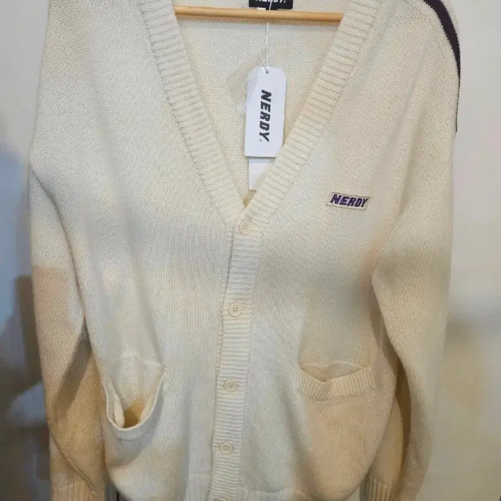 [BUNJANG] Nerdy Oversized Cardigan (Cream) - Size M / 널디 오버핏 가디건 M 사이즈 (새상품)