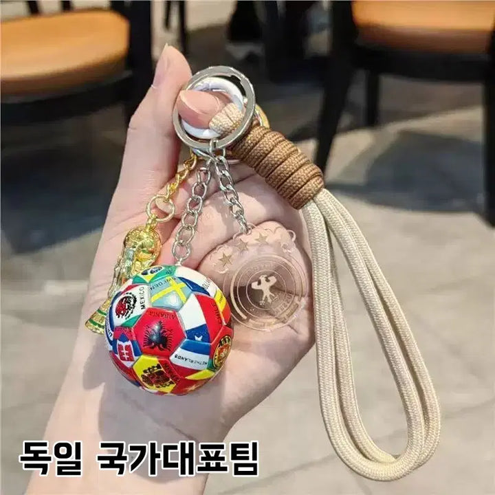 [BUNJANG] World Cup National Team Soccer Ball Keychain / 피파월드컵 국가대표팀 축구공 키링 세트