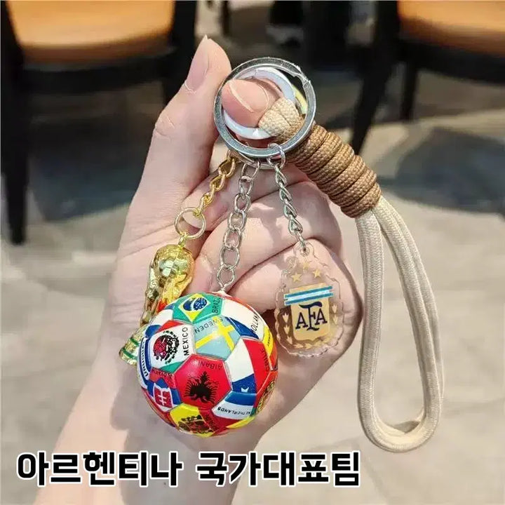 [BUNJANG] World Cup National Team Soccer Ball Keychain / 피파월드컵 국가대표팀 축구공 키링 세트