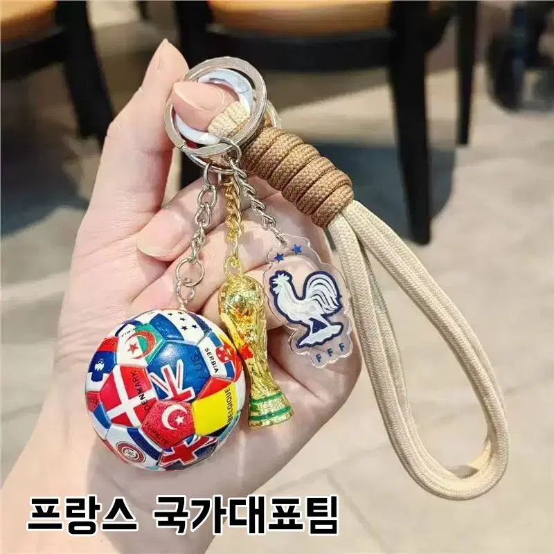 [BUNJANG] World Cup National Team Soccer Ball Keychain / 피파월드컵 국가대표팀 축구공 키링 세트