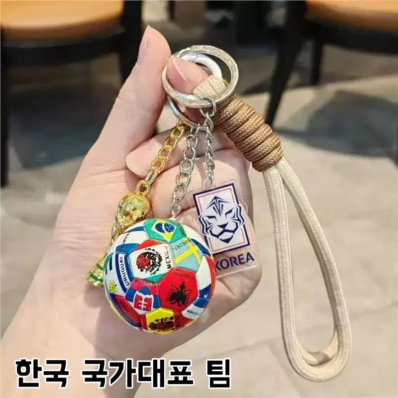 [BUNJANG] World Cup National Team Soccer Ball Keychain / 피파월드컵 국가대표팀 축구공 키링 세트