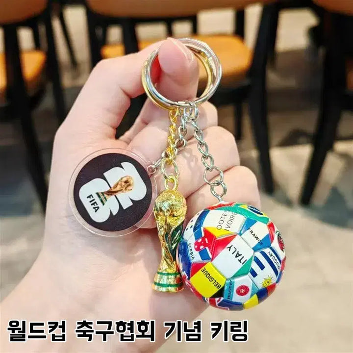 [BUNJANG] World Cup National Team Soccer Ball Keychain / 피파월드컵 국가대표팀 축구공 키링 세트