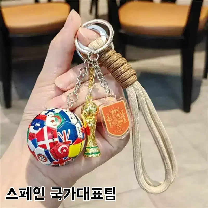 [BUNJANG] World Cup National Team Soccer Ball Keychain / 피파월드컵 국가대표팀 축구공 키링 세트