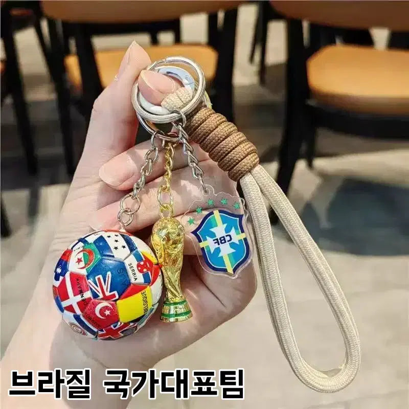 [BUNJANG] World Cup National Team Soccer Ball Keychain / 피파월드컵 국가대표팀 축구공 키링 세트