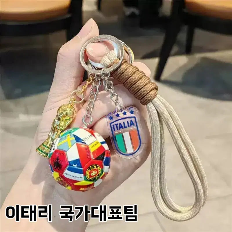 [BUNJANG] World Cup National Team Soccer Ball Keychain / 피파월드컵 국가대표팀 축구공 키링 세트