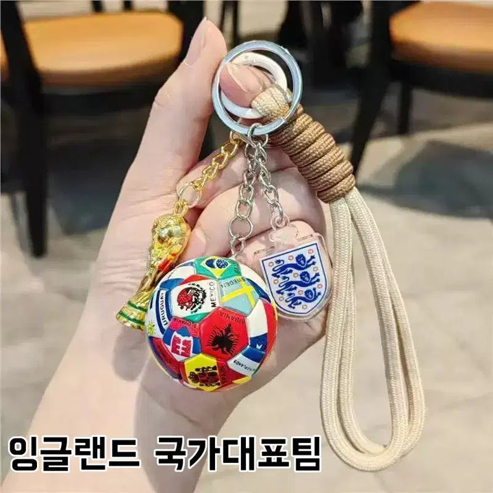 [BUNJANG] World Cup National Team Soccer Ball Keychain / 피파월드컵 국가대표팀 축구공 키링 세트