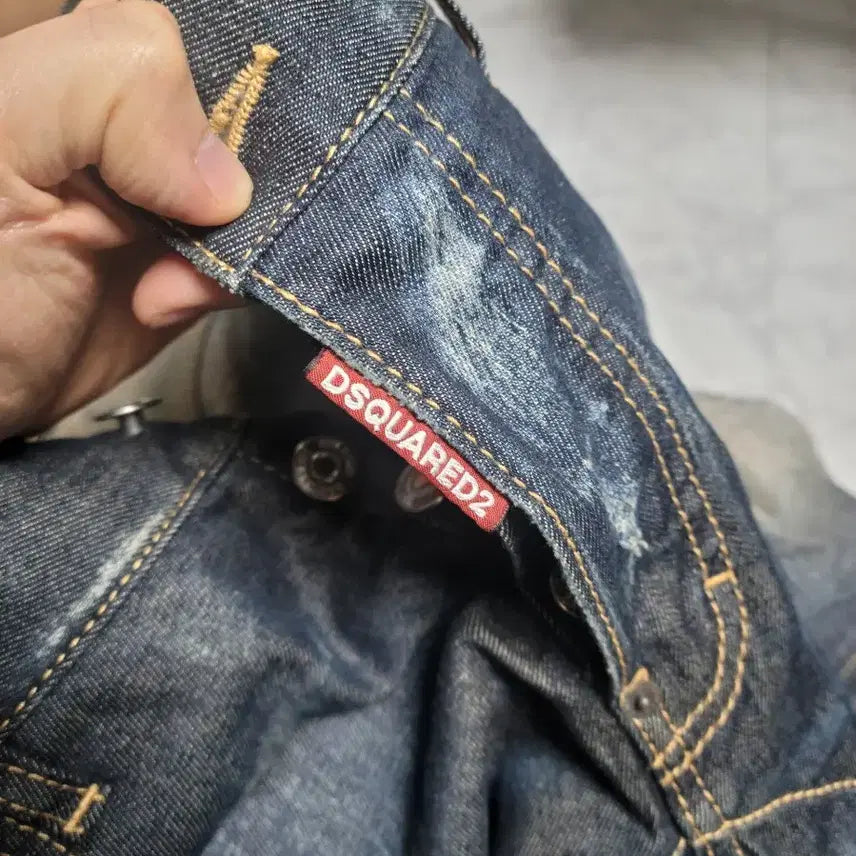 [BUNJANG] Dsquared2 Green Wash Denim Jeans / 디스퀘어드2 녹워싱 데님 청바지 46