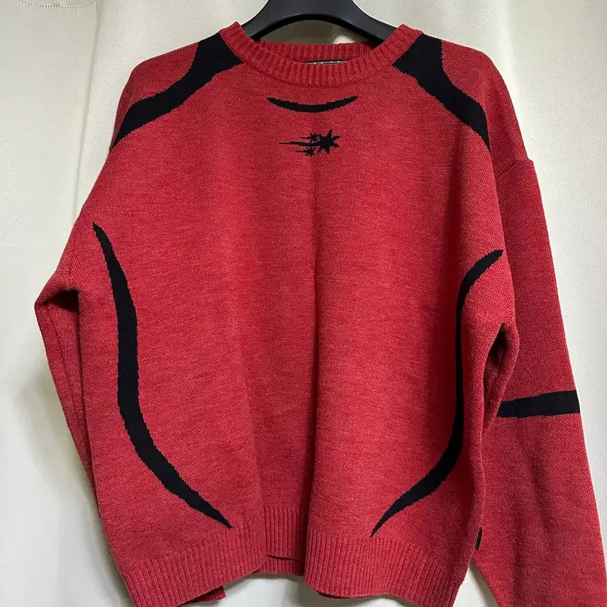 [BUNJANG] Nice Ghost Club 3 Stars Big Knit Sweater / 100) 나이스 고스트클럽 3스타즈 빅니트