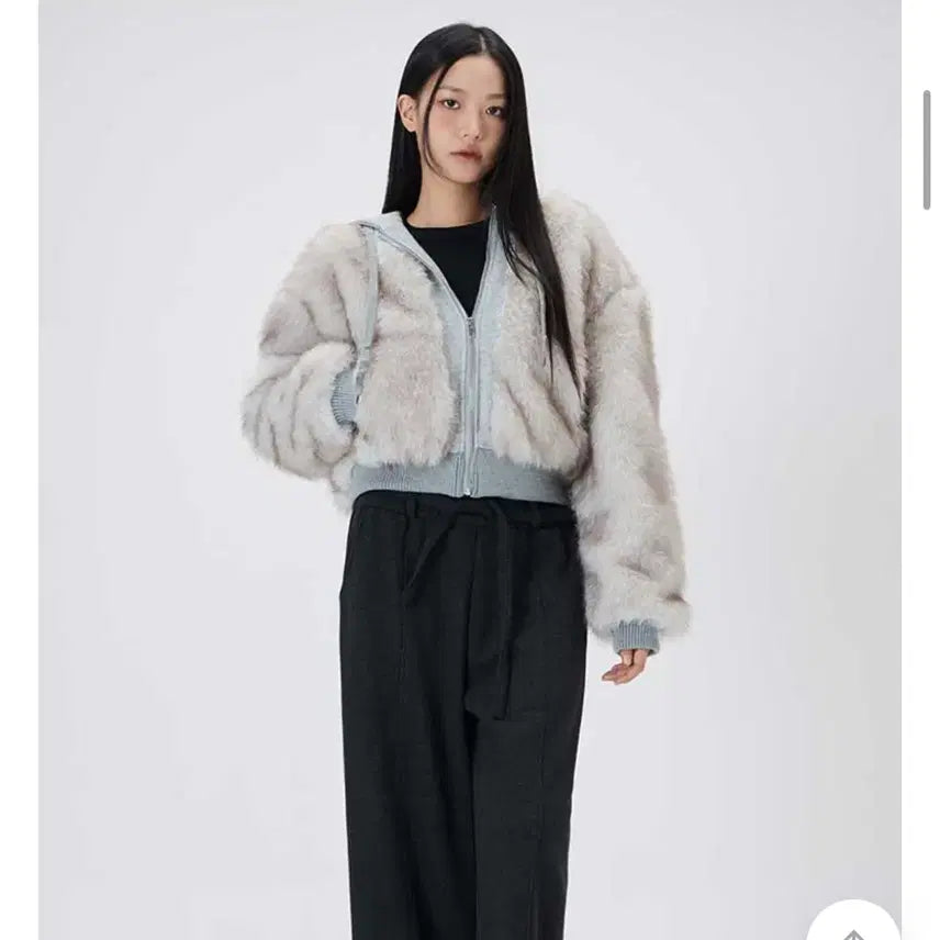[BUNJANG] Miso Faux Fur Hooded Jacket / 미쏘 페이크퍼 후드자켓, 미쏘퍼후드점퍼자켓