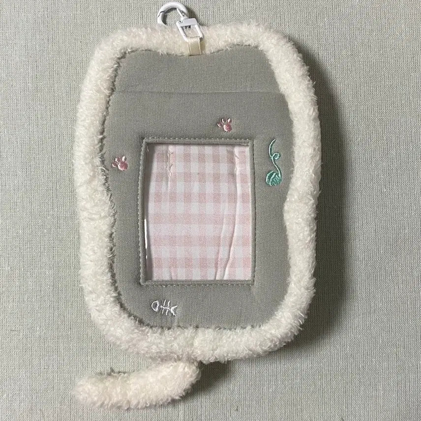 [BUNJANG] Gray Cat Doll Photocard Holder / 회색 고양이 인형 파우치 포카홀더 양도 판매