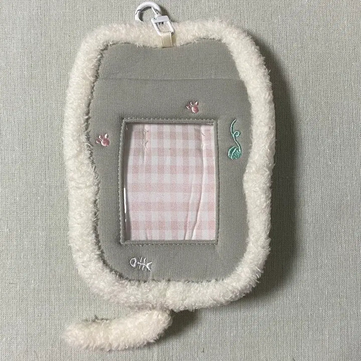[BUNJANG] Gray Cat Doll Photocard Holder / 회색 고양이 인형 파우치 포카홀더 양도 판매