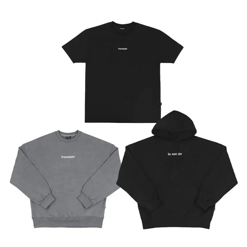 [BUNJANG] Ironstein T-shirt/Hoodie/Sweatshirt Set / ironstein 티셔츠/후드티/맨투맨 세트