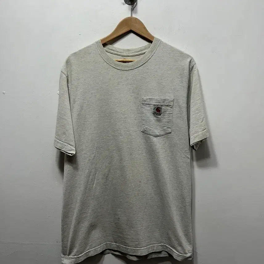 [BUNJANG] Carhartt Pocket T-shirt Light Gray M / 칼하트 포켓 반팔티 라이트그레이 M