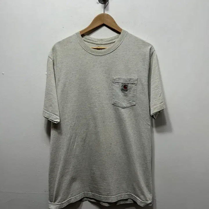 [BUNJANG] Carhartt Pocket T-shirt Light Gray M / 칼하트 포켓 반팔티 라이트그레이 M