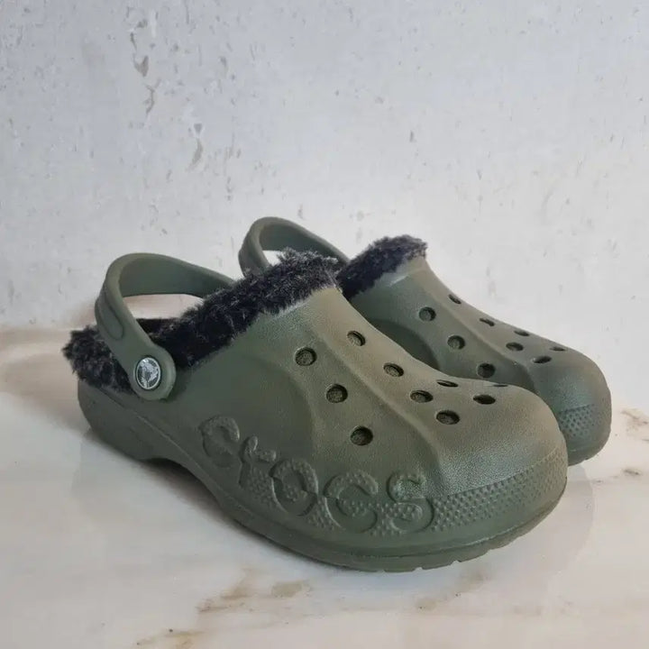 [BUNJANG] Crocs Baya Lined Clog Slippers (240mm) / 크록스 바야 클로그 털실내화 샌들 240