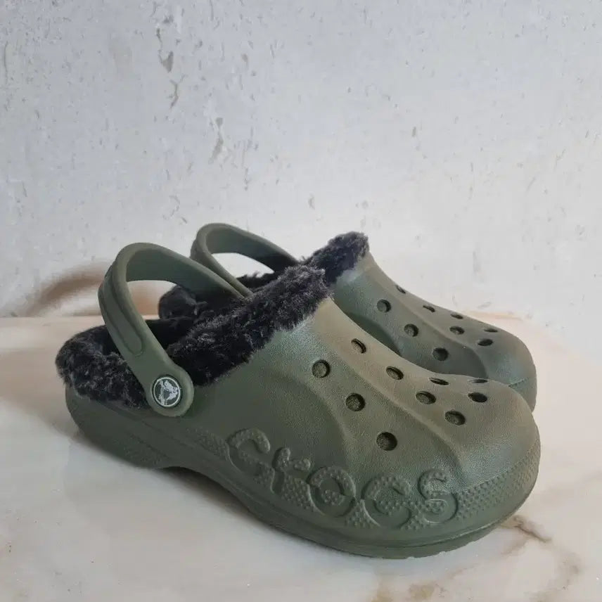 [BUNJANG] Crocs Baya Lined Clog Slippers (240mm) / 크록스 바야 클로그 털실내화 샌들 240