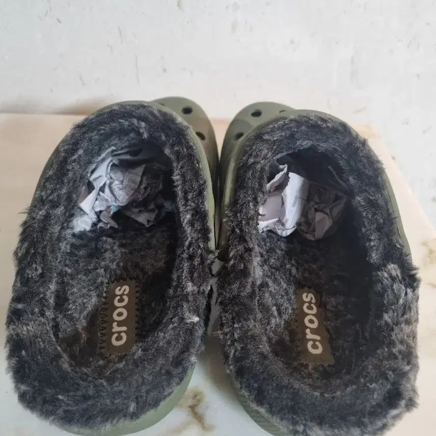 [BUNJANG] Crocs Baya Lined Clog Slippers (240mm) / 크록스 바야 클로그 털실내화 샌들 240