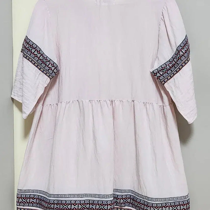 [BUNJANG] JISHUN Ethnic Embroidered Short-Sleeve Dress / JISHUN 에스닉 자수 반팔 원피스