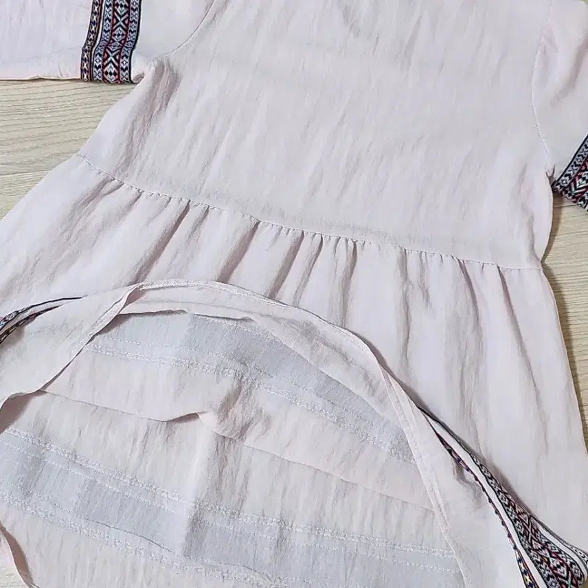 [BUNJANG] JISHUN Ethnic Embroidered Short-Sleeve Dress / JISHUN 에스닉 자수 반팔 원피스