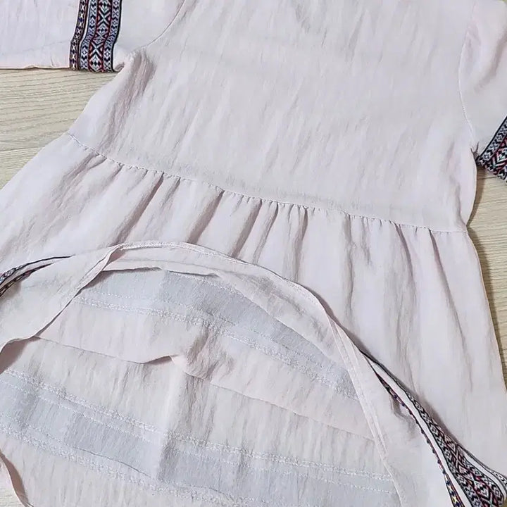 [BUNJANG] JISHUN Ethnic Embroidered Short-Sleeve Dress / JISHUN 에스닉 자수 반팔 원피스