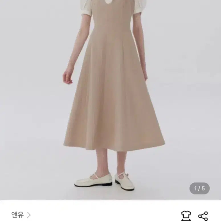[SOLD OUT] 앤유 [N]DARANGSWI Tube top dress (Beige)
