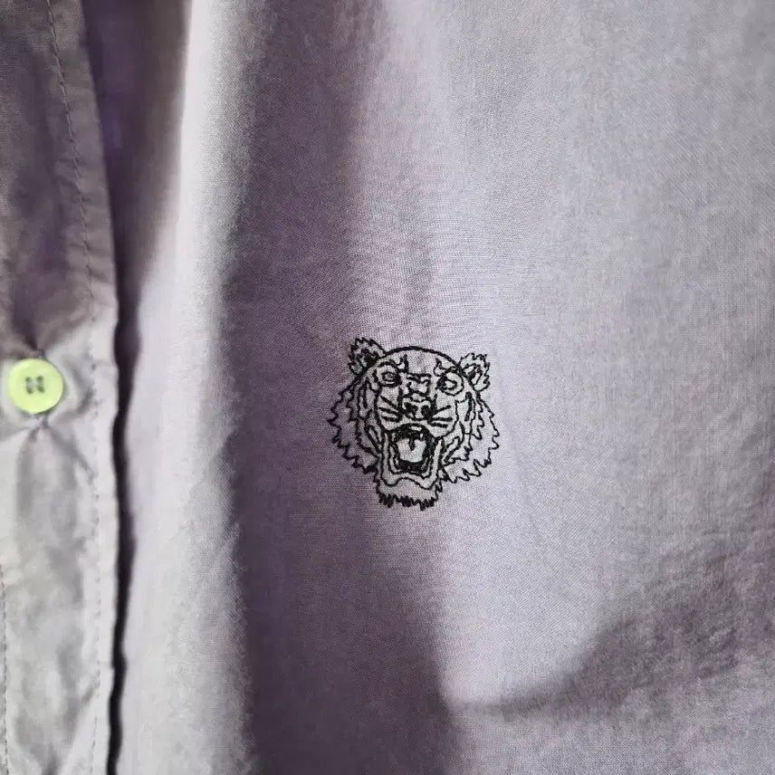 [BUNJANG] KENZO Long Sleeve Shirt / KENZO 겐조 퍼플 긴팔 셔츠 43(슬림105)