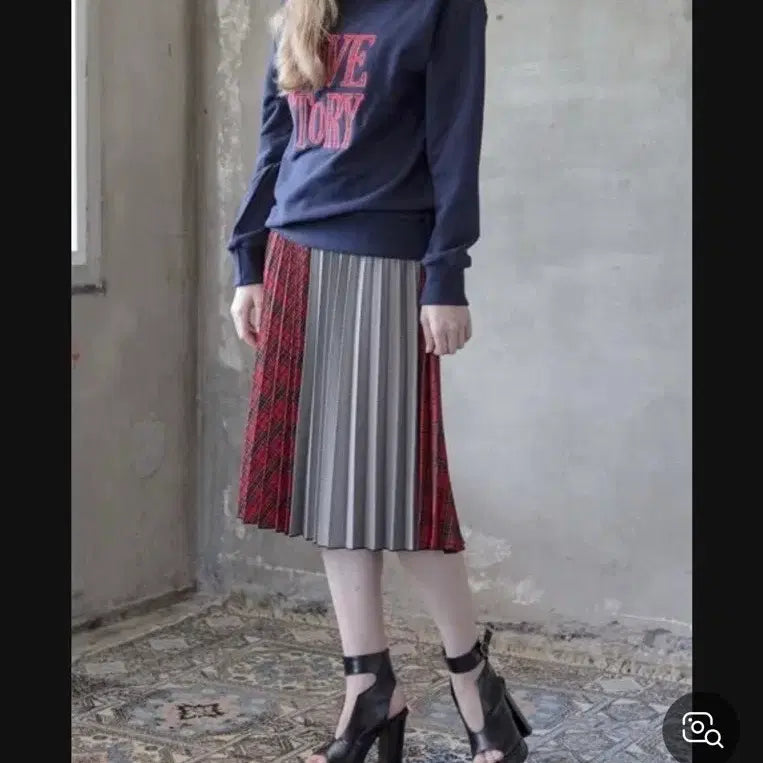 [BUNJANG] Paul &amp; Alice Pleated Midi Skirt / 폴앤앨리스 플리츠 스커트