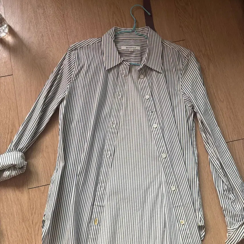 [BUNJANG] Beanpole Striped Shirt (Size 90) / 빈폴 스트라이프 셔츠 90 사이즈