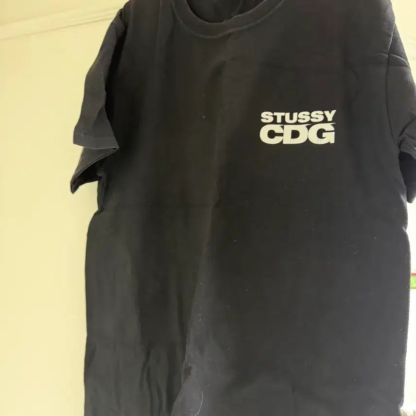 [BUNJANG] Stussy CDG Black T-Shirt / 스투시 CDG 블랙 반팔 티셔츠