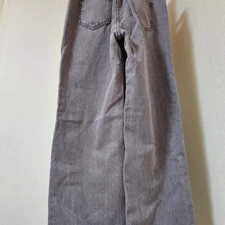 [BUNJANG] Gray Wide Denim Pants / 그레이 와이드 데님 팬츠