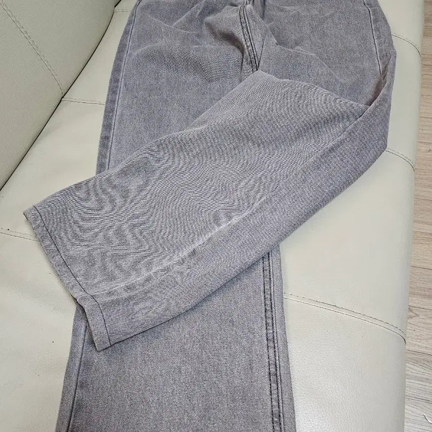 [BUNJANG] Gray Wide Denim Pants / 그레이 와이드 데님 팬츠