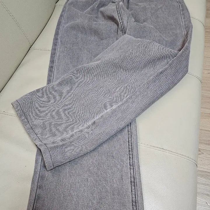 [BUNJANG] Gray Wide Denim Pants / 그레이 와이드 데님 팬츠