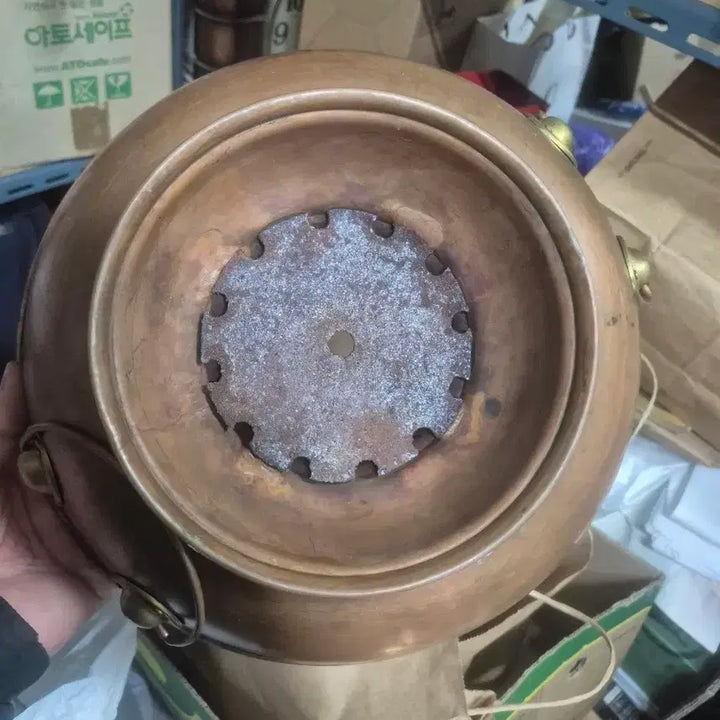 [BUNJANG] Antique Bronze Sinsunro / 동 신선로