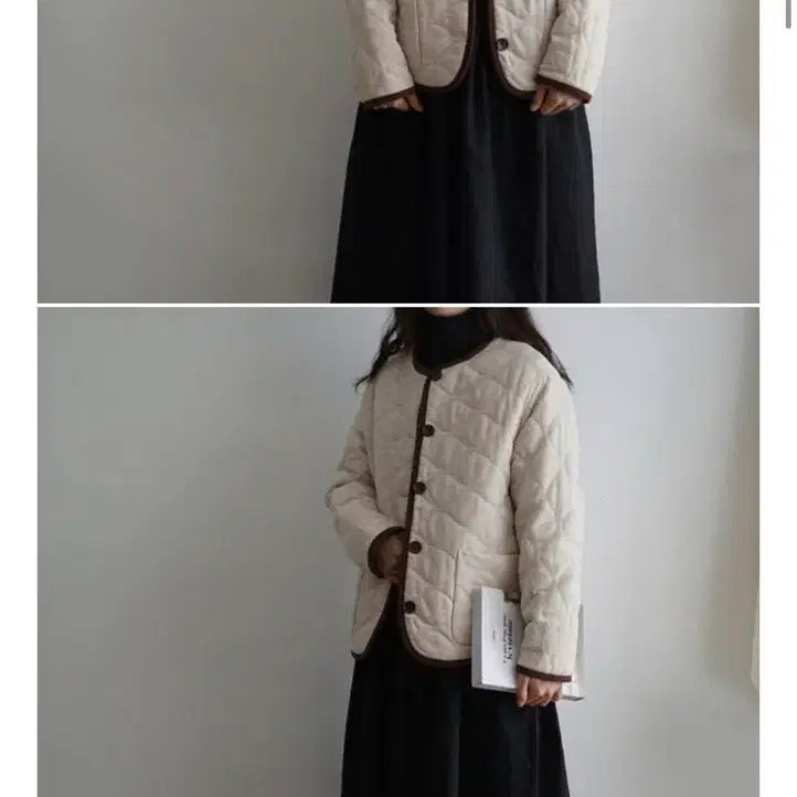 [BUNJANG] Home Fabric Reversible Quilted Jacket / 가정식패브릭 양면 퀼팅자켓