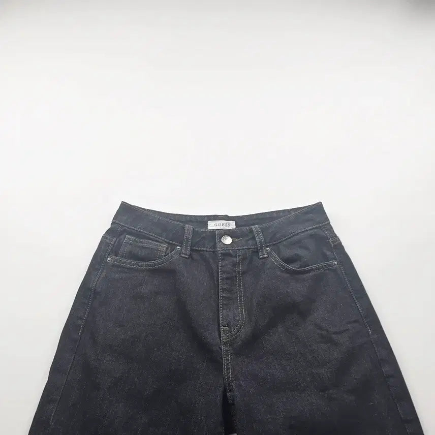 [SOLD OUT] 게스 청바지 흑청 약스판 와이드 사이즈25 R4628